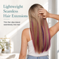💇‍♀️ Colored Straight Clip-In Hairpieces | Quick Install Straight Clip In Hair Extensions, No Glue Needed