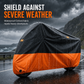 🌧️ Waterproof Motorcycle Cover with Lock Holes | Heavy Duty Outdoor Motorbike Cover, Anti Dust & UV Protection