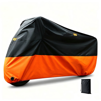 🌧️ Waterproof Motorcycle Cover with Lock Holes | Heavy Duty Outdoor Motorbike Cover, Anti Dust & UV Protection