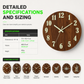 🕰️ LIMITED-TIME 50% OFF! 🌙 12-Inch Silent Wooden Wall Clock – Luminous Dial, Wood Grain, No Tick ✨