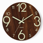 🕰️ LIMITED-TIME 50% OFF! 🌙 12-Inch Silent Wooden Wall Clock – Luminous Dial, Wood Grain, No Tick ✨