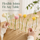 🌷 Clear Glass Test Tube Vase Set ✨ With Cleaning Brush | Modern Propagation Station for Hydroponic Plants