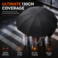 ☔ LIMITED‑TIME 50% OFF! 🛡️ Extra Large Windproof Folding Umbrella – 130cm 12-Rib Heavy-Duty Storm Canopy 🌂