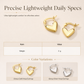 💛 LIMITED-TIME 50% OFF! ✨ Minimalist Smooth Heart Huggie Hoop Earrings – Light, Elegant, Versatile 🤍