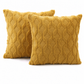 📢📢50% OFF !! ⏰Soft Plush Cushion Cover with Embroidered Geometric Diamond Pattern Minimalist Solid Color Throw Pillow Case for Sofa