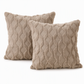 📢📢50% OFF !! ⏰Soft Plush Cushion Cover with Embroidered Geometric Diamond Pattern Minimalist Solid Color Throw Pillow Case for Sofa