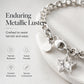 Trendy Textured Metal Wrinkled Star with Toggle Clasp Statement Collarbone Chain