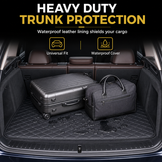 🚗 50% OFF NOW! 🧳 PVC Leather Car Trunk Mat – Waterproof, Scratch-Resistant & Easy Clean – Universal 100x70cm for Sedans & SUVs 🛡️