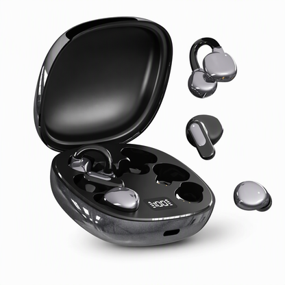 B115 3-in-1 Bluetooth Earphones ✨ Ear Clip · In-Ear · Sleep Modes | 🔇 Noise Cancelling | 🔋 Ultra Long Battery | 6 Pairs of Ear Tips Included