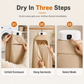 ♨ PROMO -50% ✨ Portable Foldable Clothes Dryer — Remote Control & 3D Warm Air 🧺
