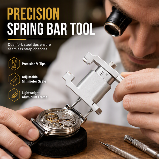 D-TIME 50% OFF! 🛠️ Watch Repair Tool V Shaped Spring Bar Pliers and Tweezers Kit – Precise, Replaceable Tips, Anti-scratch ✨