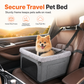 🐶 Heavy-duty metal frame, waterproof Oxford fabric, safety leash – protects your dog & seats. 🛡️