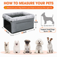 🐶 Heavy-duty metal frame, waterproof Oxford fabric, safety leash – protects your dog & seats. 🛡️