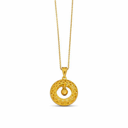 ⏳Time-Limited Special⏰Spinning Fortune Bead Dreamcatcher Filigree Pendant Necklace – Fidget, Lucky, Hypoallergenic ✨
