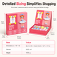 📢📢 50% OFF🎨129-Piece Magnetic Princess Dress-Up Set for Girls Ages 3–6 – 3-in-1 3D Outfit & Scene Matching Toy