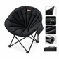🌻Portable Oversized Folding Camping Moon Chair with Thick Padded Cushion and Heavy Duty Steel Tube Frame