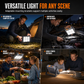 ⚡ 50% OFF NOW! 🔦 Solar LED Work Light & Camping Lantern – Power Bank, 4 Modes & 360° Kickstand – All-Weather Resistant 🏕️