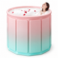 🔥 50% OFF 🛁 Portable Folding Bathtub for Adults – Large Thickened Insulated Soaking Tub with Cushion & Drain Pipe ✨