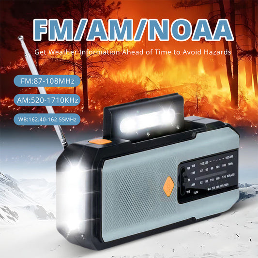 📢 LIMITED-TIME 50% OFF! 🌦️ Solar Hand-Crank Emergency Weather Radio – Stay Informed & Powered During Storms, Power Cuts & Off-Grid Trips ✨