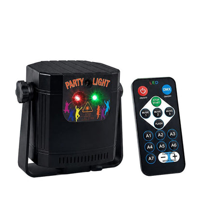 🎉 Rechargeable Laser Party Light | Remote Control ✨ RGB Disco Stage Lamp