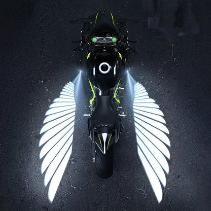 🎉 50% OFF! 🏍️ Motorcycle LED Angel Wings Ground Projection Lights – Eye-Catching Wing Glow for Night Rides ✨