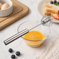 🥚✨ Semi-Automatic Stainless Steel Egg Whisk | Press Rotating Hand Mixer, No Electricity Needed, Baking Cream Stirrer Kitchen Gadget