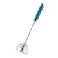🥚✨ Semi-Automatic Stainless Steel Egg Whisk | Press Rotating Hand Mixer, No Electricity Needed, Baking Cream Stirrer Kitchen Gadget