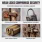 🔒Heavy Duty Round Disc Padlock with Pure Copper Core Waterproof Rustproof Anti Theft Shielded Shackle Lock for Gates Sheds and Wooden Doors