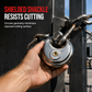 🔒Heavy Duty Round Disc Padlock with Pure Copper Core Waterproof Rustproof Anti Theft Shielded Shackle Lock for Gates Sheds and Wooden Doors