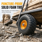 🚗350-4 Solid Polyurethane Foam Wheel 1 Piece Replacement Tire for Hand Trucks Garden Carts and Warehouse Trolleys