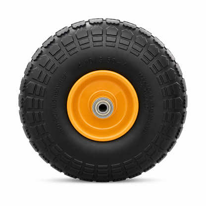 🚗350-4 Solid Polyurethane Foam Wheel 1 Piece Replacement Tire for Hand Trucks Garden Carts and Warehouse Trolleys