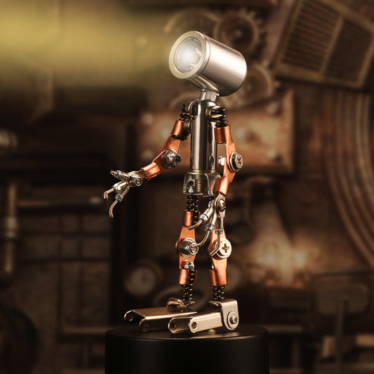 Vintage Steampunk Robot Desk Lamp