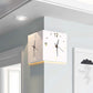 Automatic Induction 3D Double-Sided Corner Wall Clock