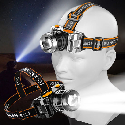 Rechargeable Bright LED Headlamp with Motion Sensor