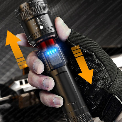 Super Strong Light Zoomable Flashlight