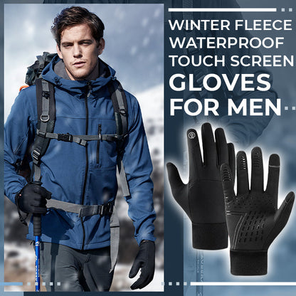 Winter Fleece Waterproof Touch Screen Gloves For Men（50% OFF）