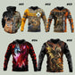 3D Printed Hoodie Pullover Sweatshirts Zipper Hoodies