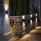 Waterproof Solar Powered Outdoor Patio Wall Decor Light