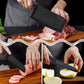 Black strip 3pcs stainless steel knife set